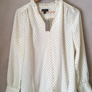 J Crew, Women's Tall S, Silk Blouse